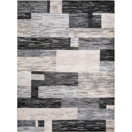 MOMENI 2 ft. 3 in. x 7 ft. 6 in. Logan-3 Runner Rug Charcoal LOGANLGN-3CHR2376